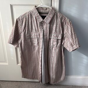 Prana Striped Casual Button Down Shirt